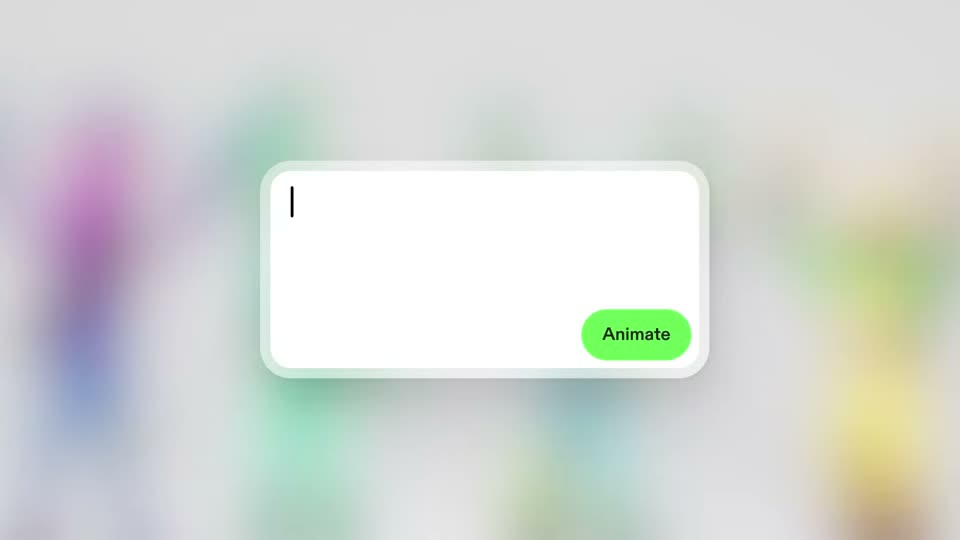 Text-to-motion feature demonstration.