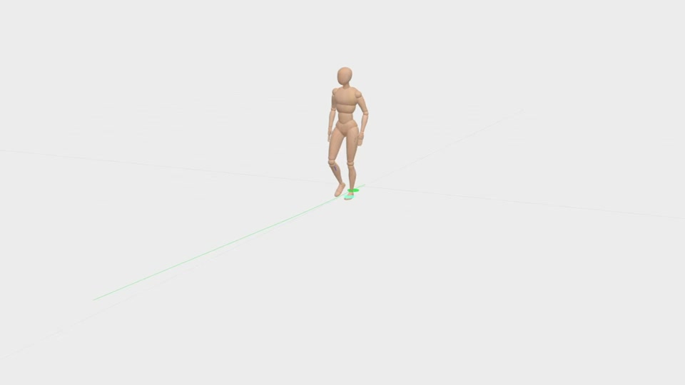 Motion editor editing generated motion