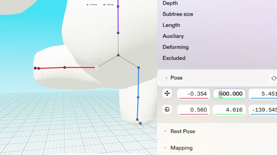 Collision offsets feature demonstration.