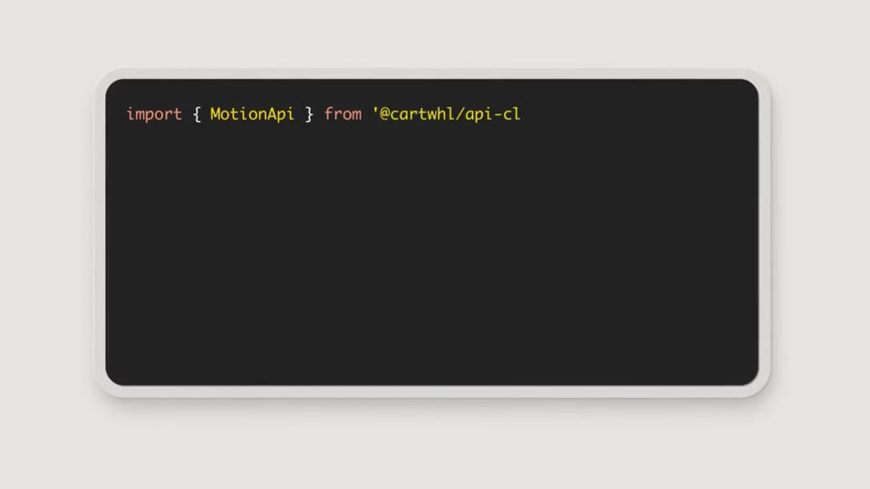 Cartwheel API preview.